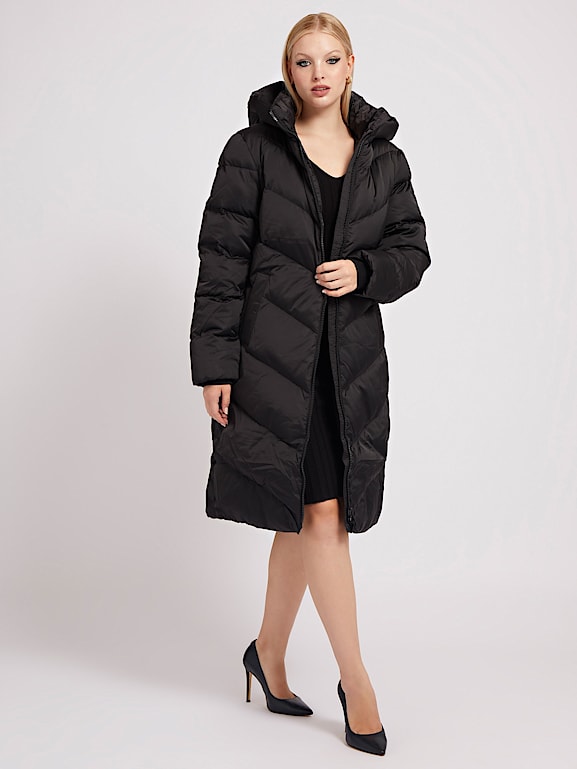 Guess lange steppjacke kontraststoff clearance