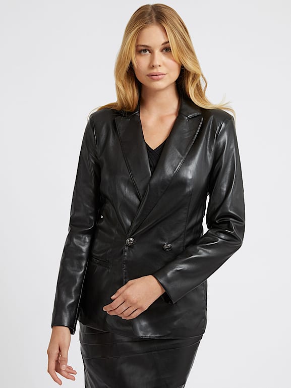Guess top black blazer