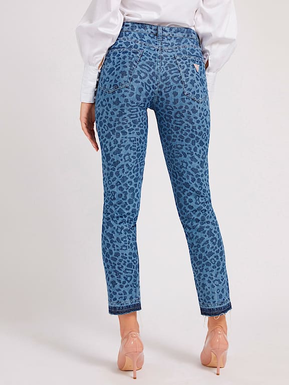 Guess outlet leopard jeans