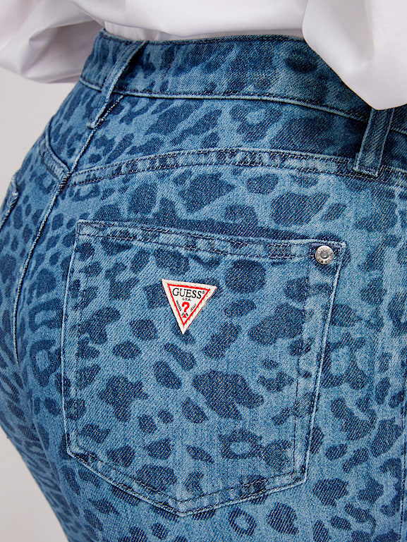 Guess leopard jeans sale
