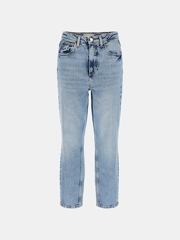 Light Blue High Rise Mom Fit Jeans