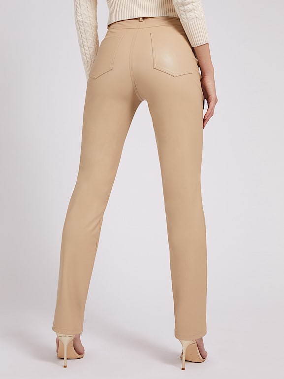 Guess butter faux leather pants discount