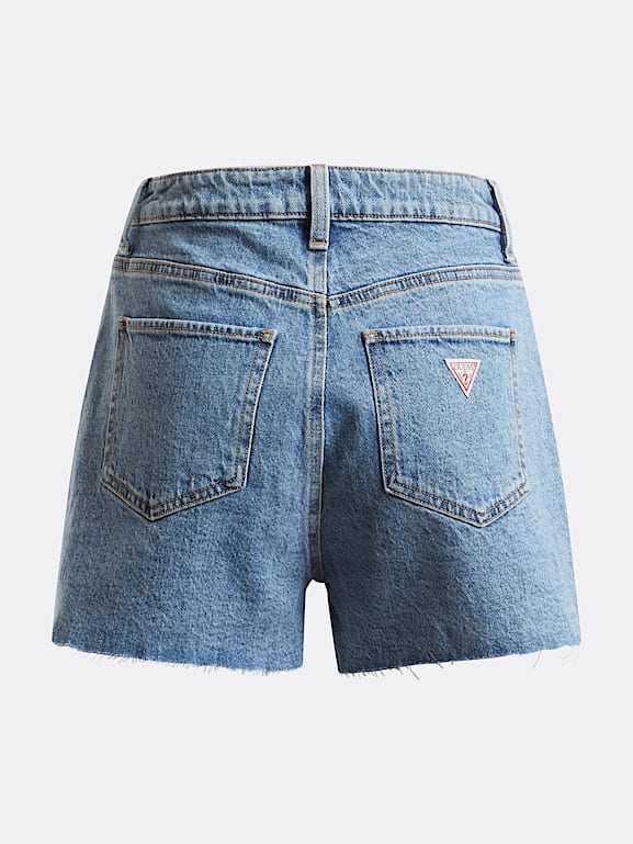 GUESS Embroidered denim shorts Women