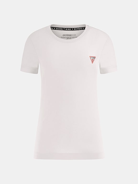 GUESS Small triangle logo t shirt Women