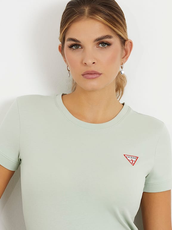 GUESS® Small triangle logo stretch t-shirt