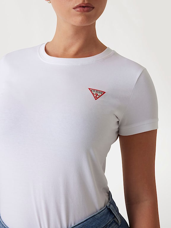 GUESS Small triangle logo t shirt