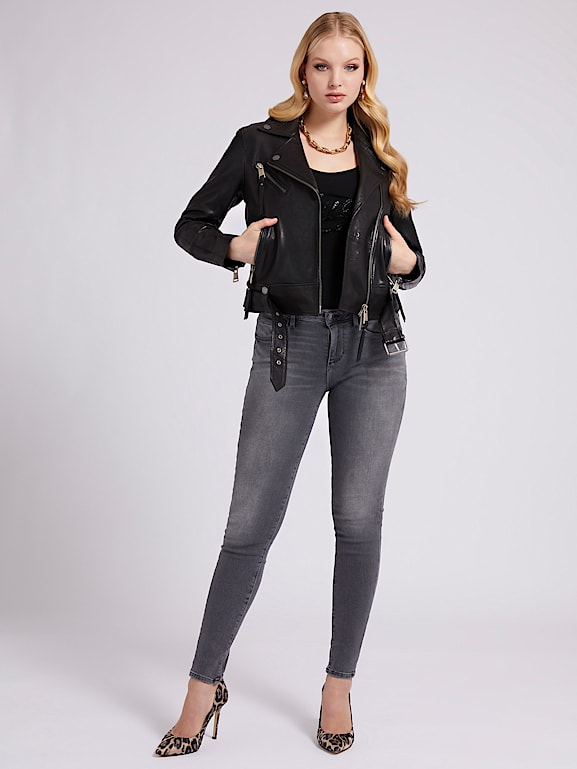 Guess veste cuir femme on sale
