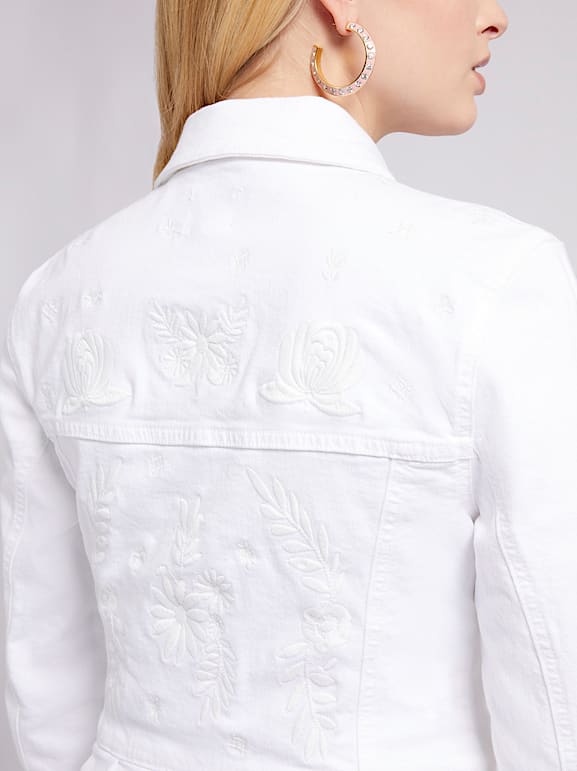 GUESS Embroidery denim jacket