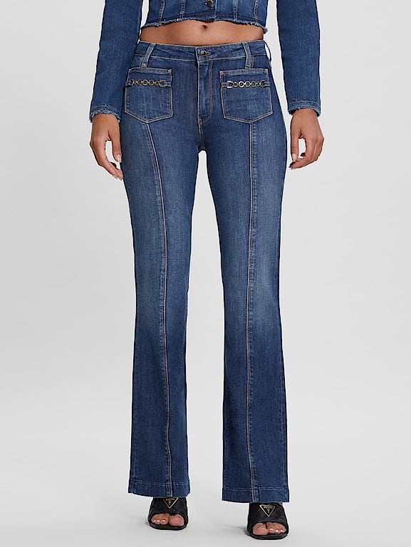 GUESS® Mid rise bootcut denim pant