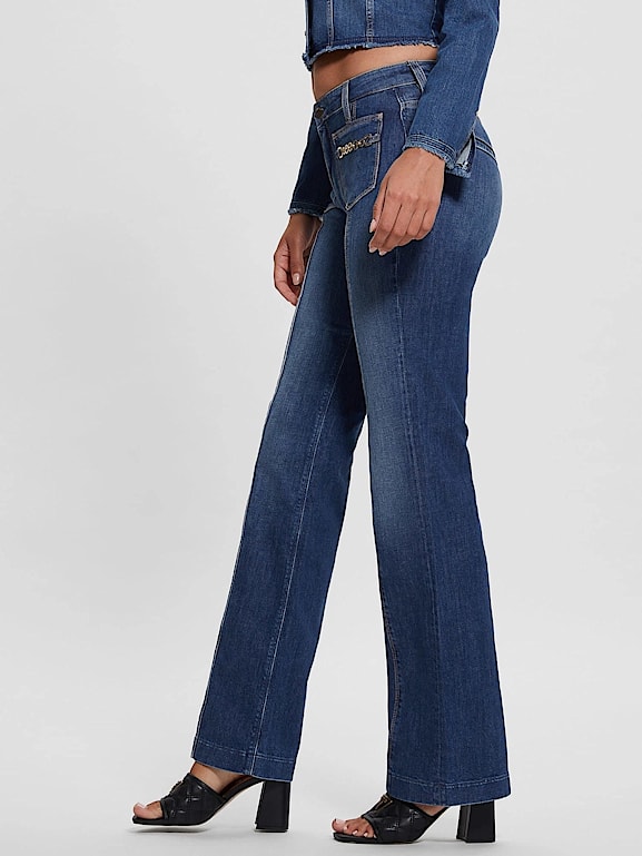 GUESS Mid rise bootcut denim pant