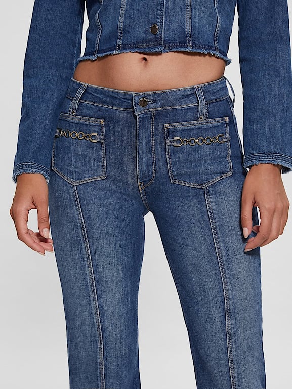 Guess low on sale rise bootcut jeans