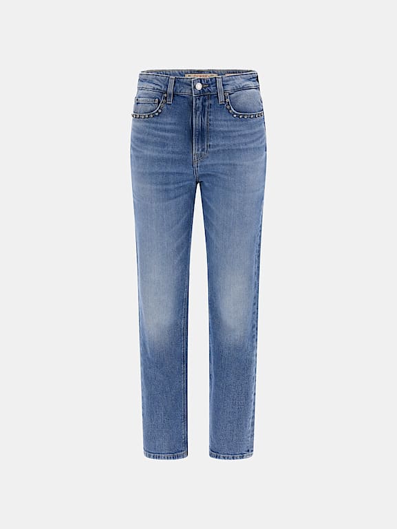 GUESS High rise straight denim pant