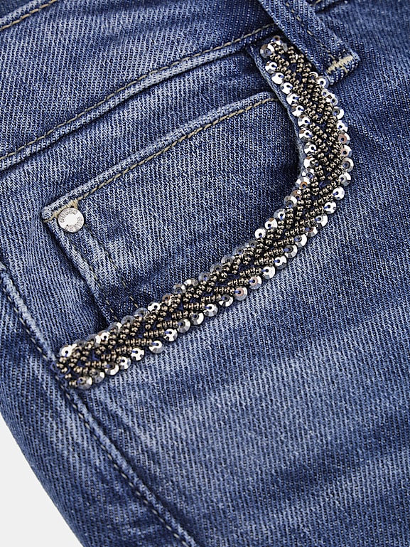 Jeans strass top guess