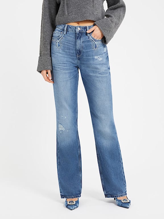 Jean guess taille haute store