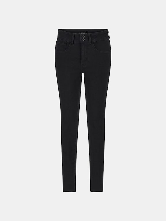 Guess black high waisted jeans sales
