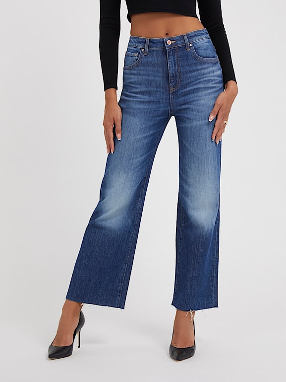 Jean taille haute jambe large hotsell