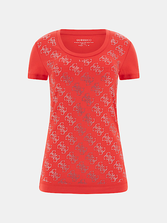 T shirt guess rouge sale