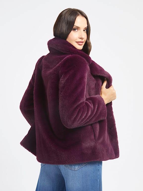Burgundy guess coat new arrivals
