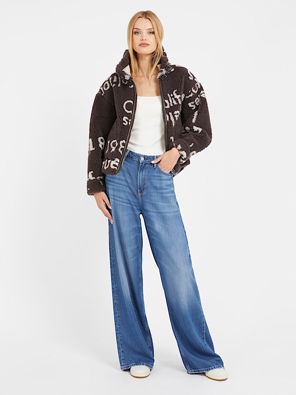 Guess reversible jacket with faux fur new arrivals