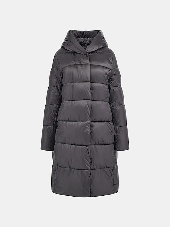 GUESS Doudoune longue a capuche Femme