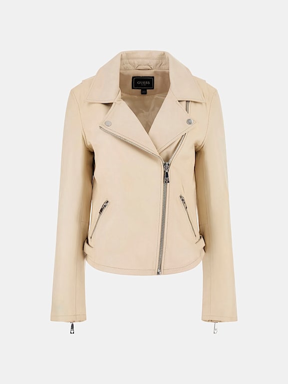 GUESS Genuine leather biker jacket