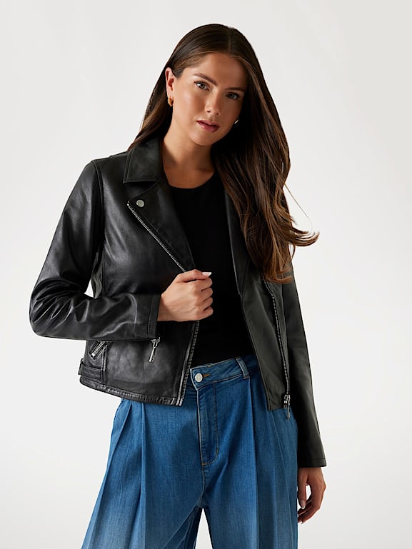Giacca pelle guess donna hotsell
