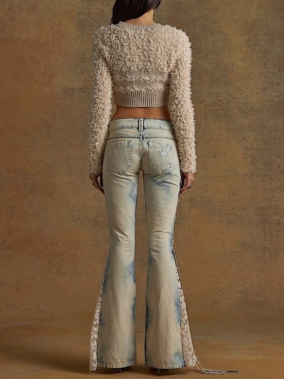 Fringe crop sweater 2025