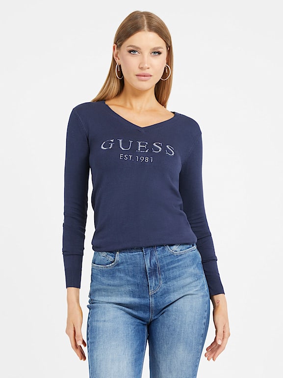 Guess blue shop sweater