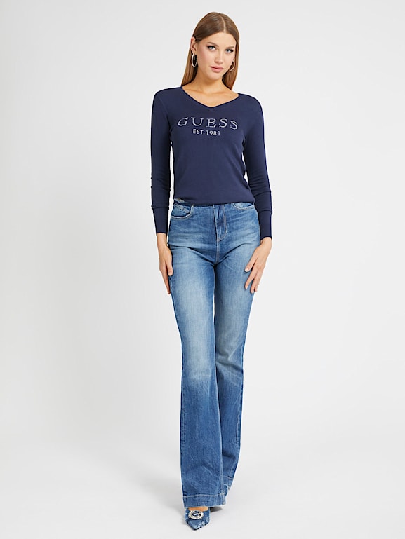 Guess trui blauw best sale