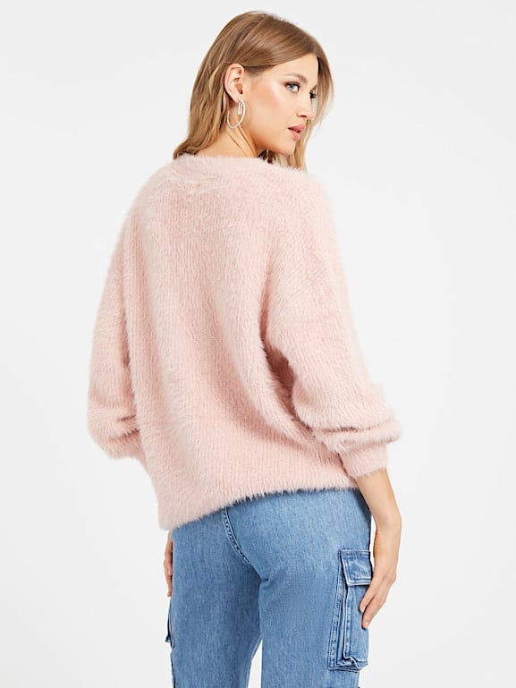 GUESS Fuzzy sweater cardigan