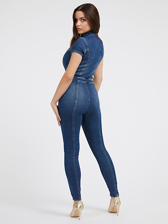 My Best Girls Denim Jumpsuit - Medium Wash, Fashion Nova, Jumpsuits