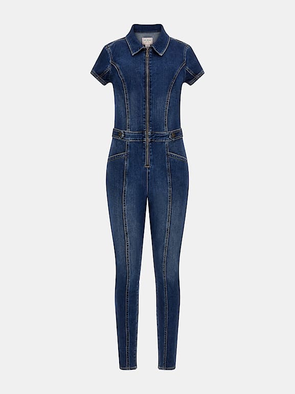 My Best Girls Denim Jumpsuit - Medium Wash, Fashion Nova, Jumpsuits