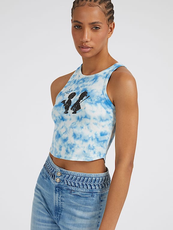 Guess crop tank clearance top