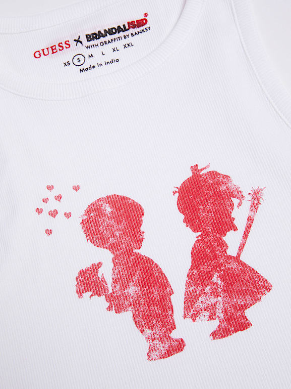 GUESS Camiseta sin mangas tie dye