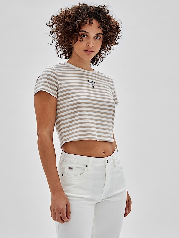 Guess originals shop striped tee womens
