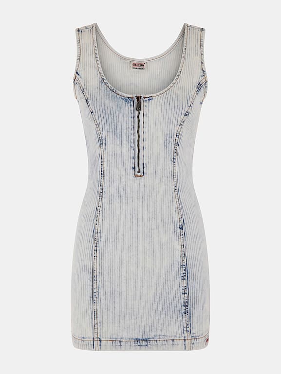 GUESS Abito jeans con cerniera Donna