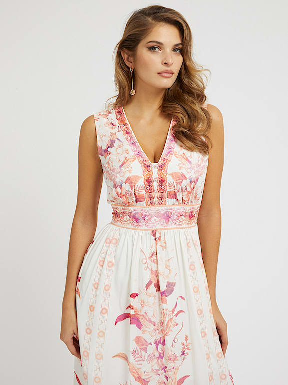 GUESS Robe imprime floral all over Femme
