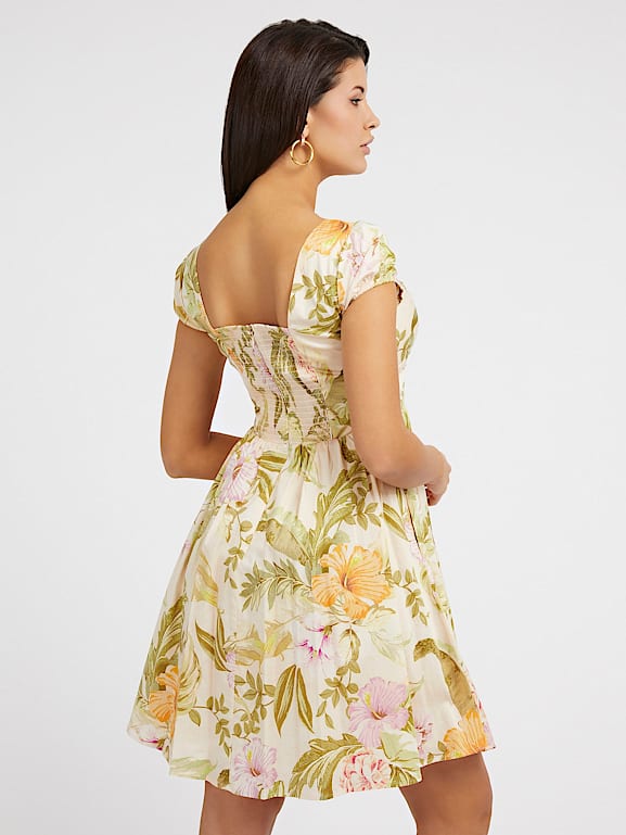Robe guess imprimé fleurs sales