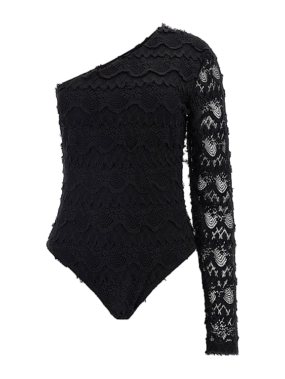 GUESS One shoulder embroidered body Women