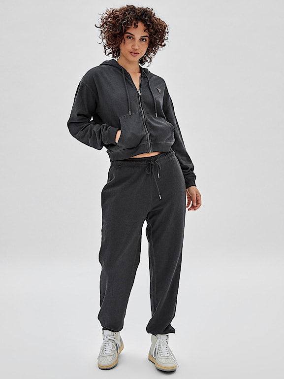GUESS® Originals Sweatjacke mit Reißverschluss und kleinem 