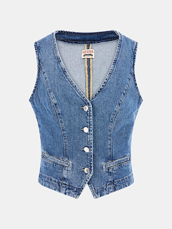Guess jean cheap vest