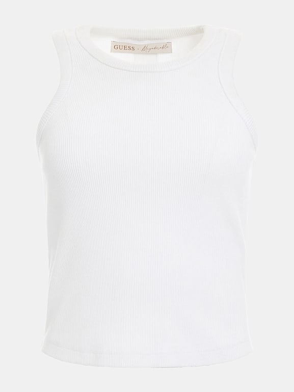 Guess white tank cheap top