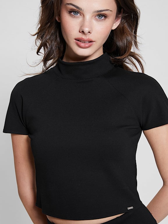 Guess turtleneck crop top shop