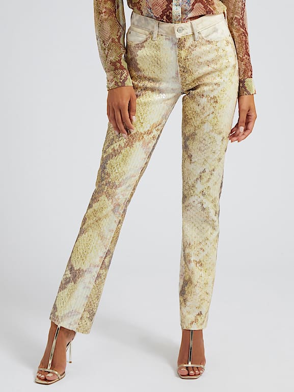 Guess gold jeans shop