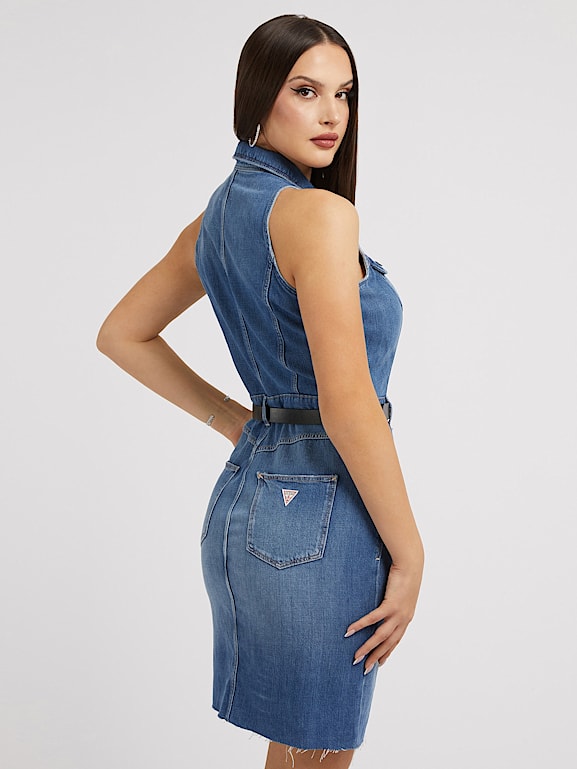 Abito denim guess on sale