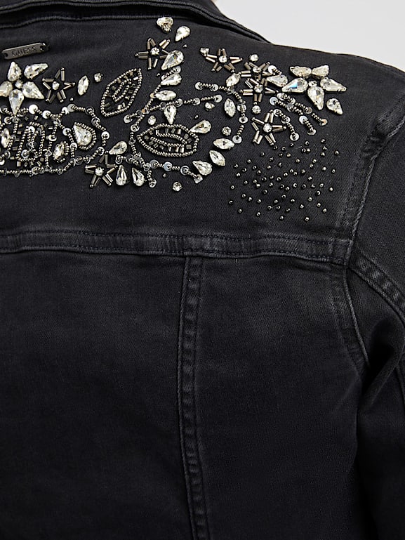 Guess embellished denim jacket 2025