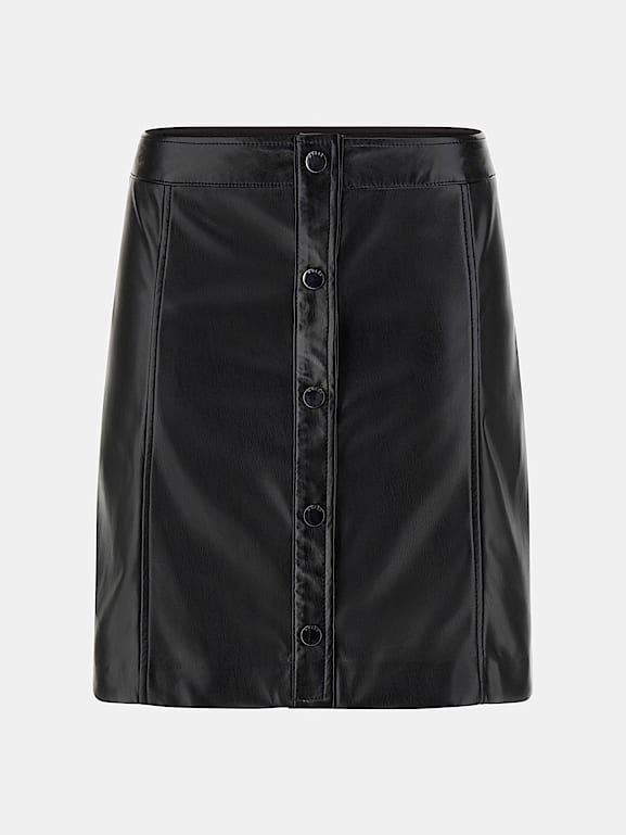 Guess red 2025 leather skirt