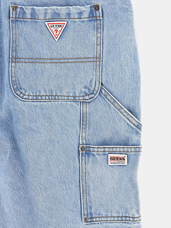Guess overall jeans best sale