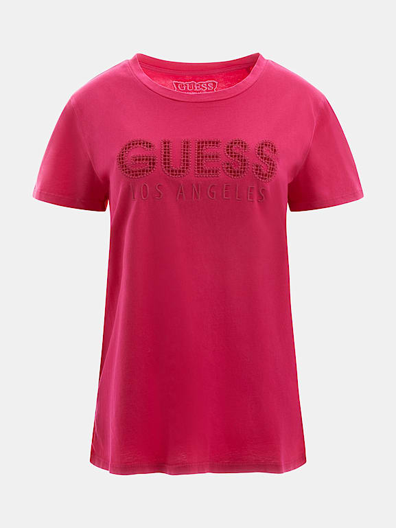 GUESS Embroidered logo t shirt