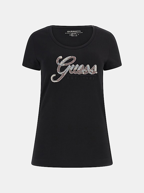 Guess glitter shirt new arrivals